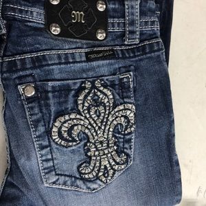 2 pair of miss me boot cut jeans
